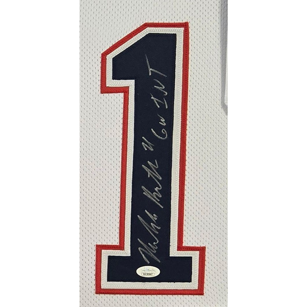 Malcolm Butler Signed Framed White Jersey JSA Autographed Patriots