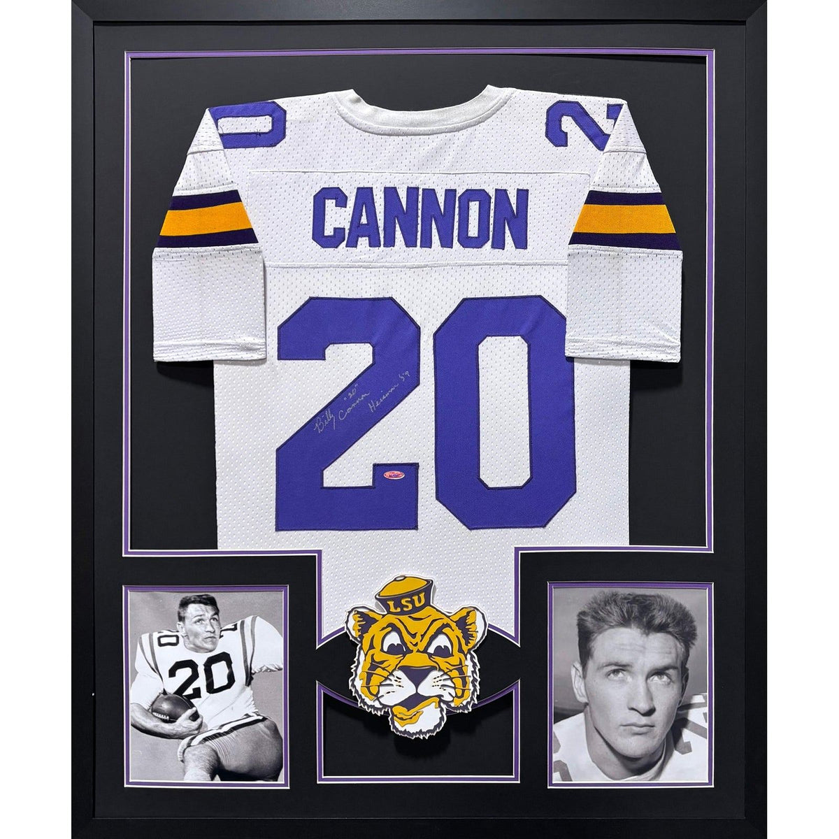 Billy Cannon Framed Signed Jersey Tristar Autographed LSU Tigers