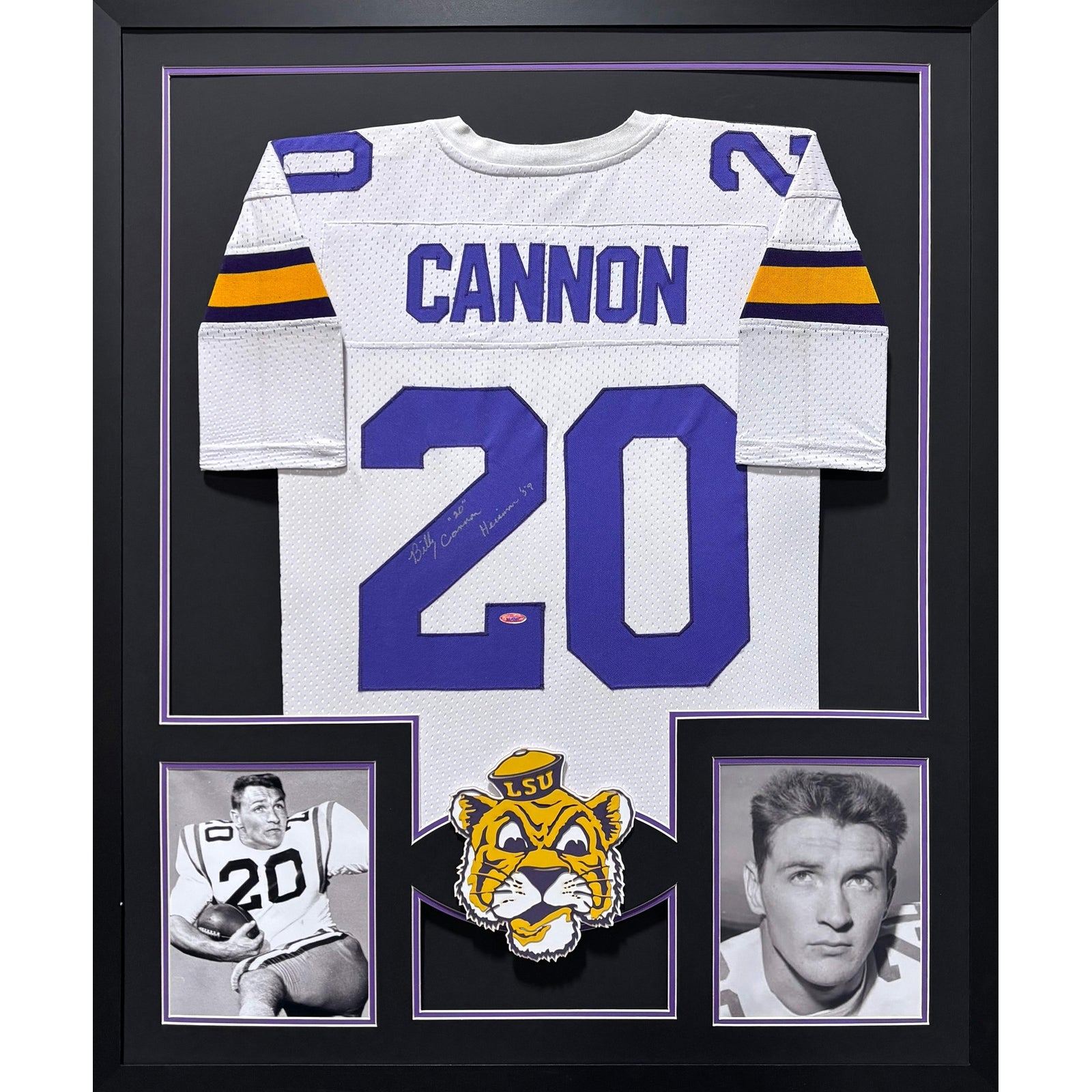 Billy Cannon Framed Signed Jersey Tristar Autographed LSU Tigers