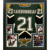 Guy Carbonneau Signed Framed Jersey Dallas Stars Beckett Autographed