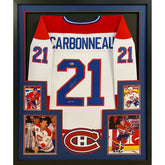 Guy Carbonneau Signed Framed Jersey Montreal Canadiens Beckett Autographed