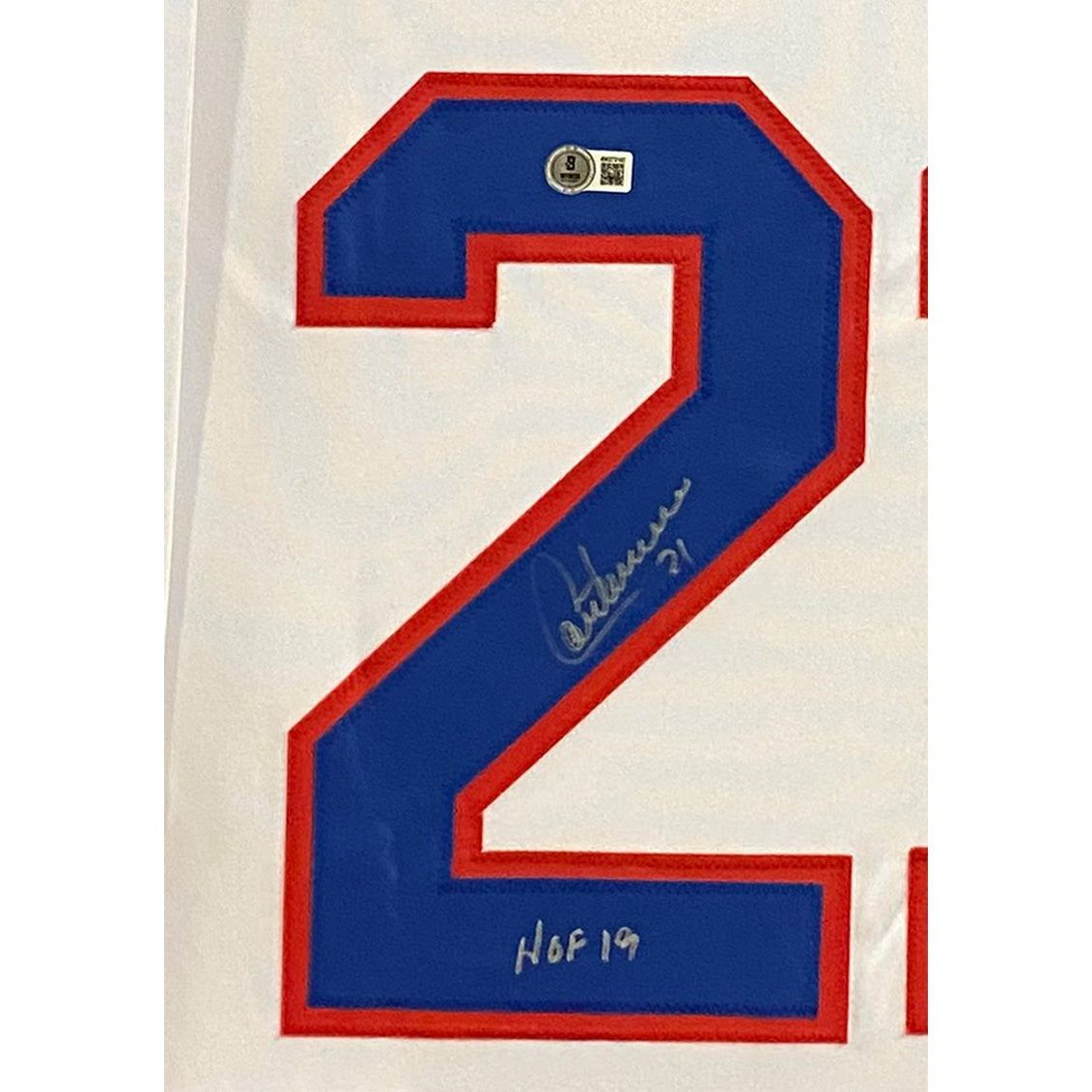 Guy Carbonneau Signed Framed Jersey Montreal Canadiens Beckett Autographed
