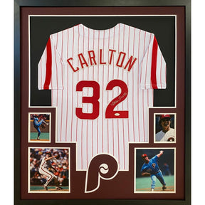 Steve Carlton Signed Framed Jersey JSA Autographed Philadelphia Phillies