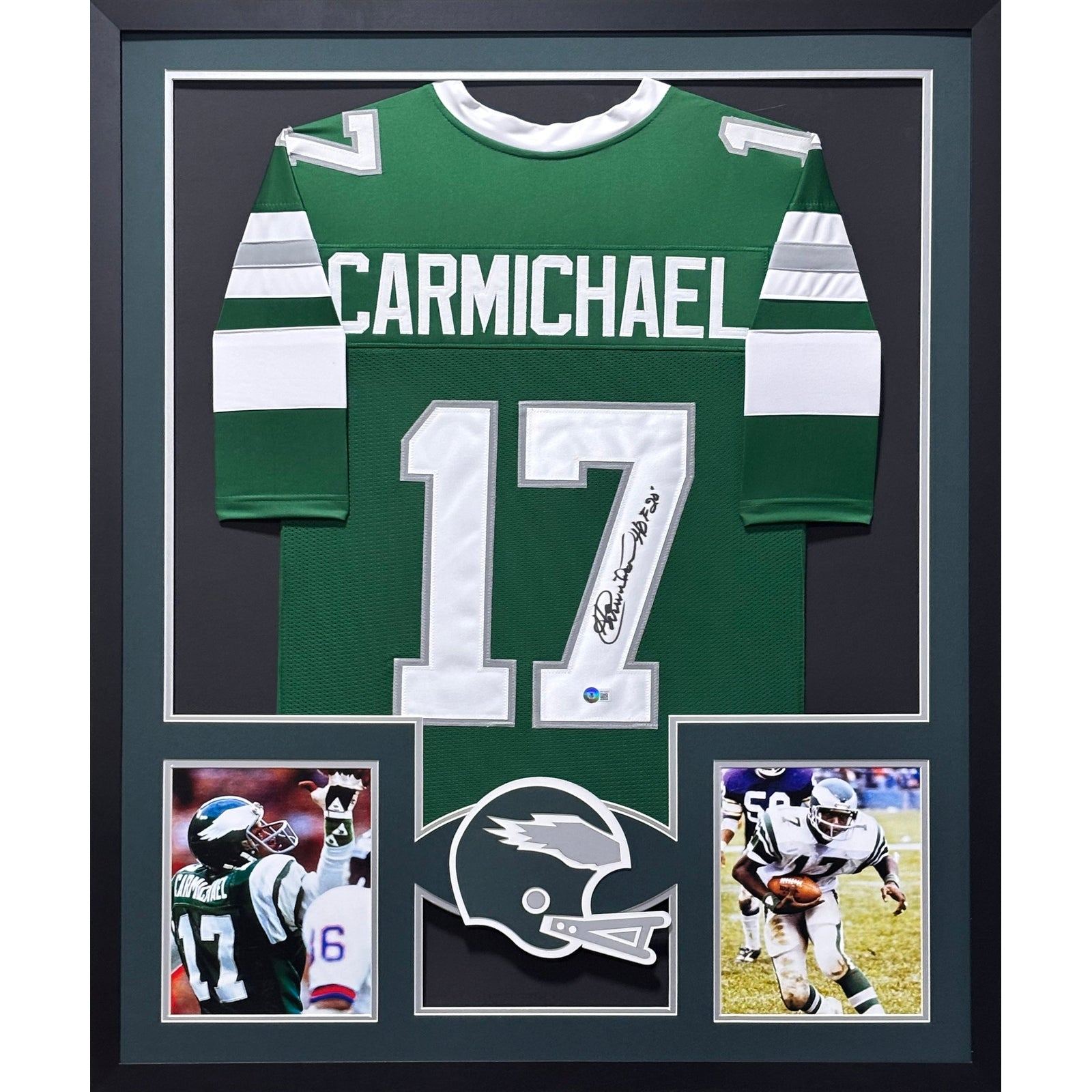 Harold Carmichael Framed Signed Eagles Jersey Beckett Autographed SS
