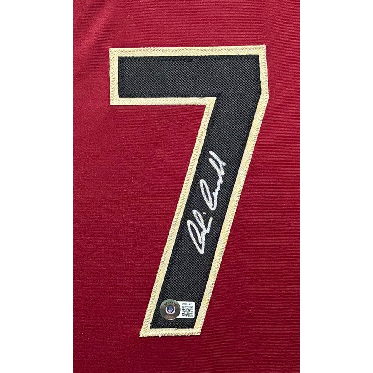 Corbin Carroll Framed Red Jersey MLB COA Autographed Signed Diamondbacks
