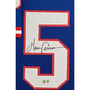 Harry Carson Framed Signed NY Giants Jersey Beckett Autographed