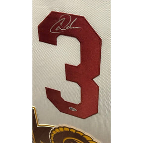 Carson Palmer Framed Signed Jersey Beckett Autographed USC White