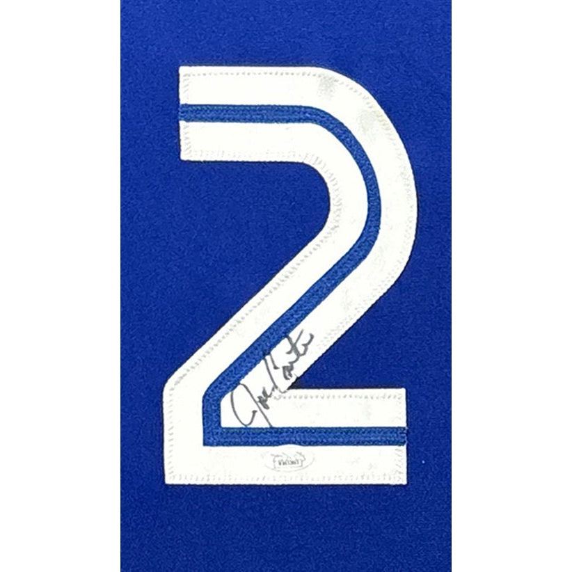 Joe Carter Framed Signed Jersey JSA Toronto Blue Jays Autographed