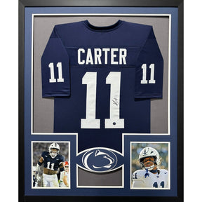 Abdul Carter Framed Signed Penn State Jersey Autographed Authentics Ink COA