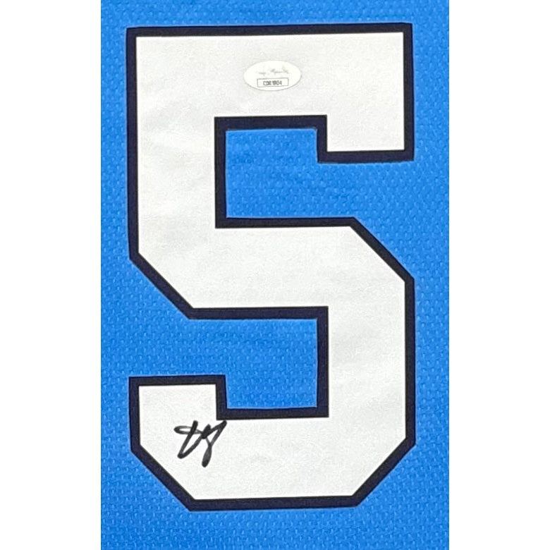 Vince Carter Framed Signed Jersey JSA Autographed North Carolina UNC