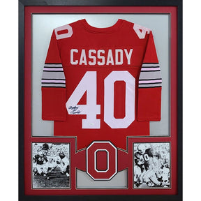 Howard Cassady Signed Framed Jersey JSA Autographed Ohio State OSU HW