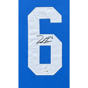Trinidad Chambliss Signed Framed Blue Jersey JSA Autographed Ole Miss