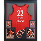 Caitlin Clark Framed Signed Indiana Fever Red Jersey PSA/DNA Autographed