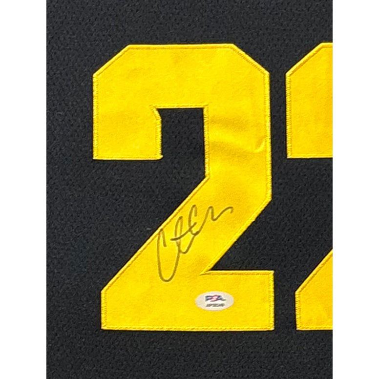 Caitlin Clark Framed Signed Iowa Hawkeyes Black Jersey PSA/DNA Autographed