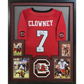 Jadeveon Clowney Signed Framed Red Jersey Beckett Autographed South Carolina
