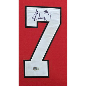Jadeveon Clowney Signed Framed Red Jersey Beckett Autographed South Carolina