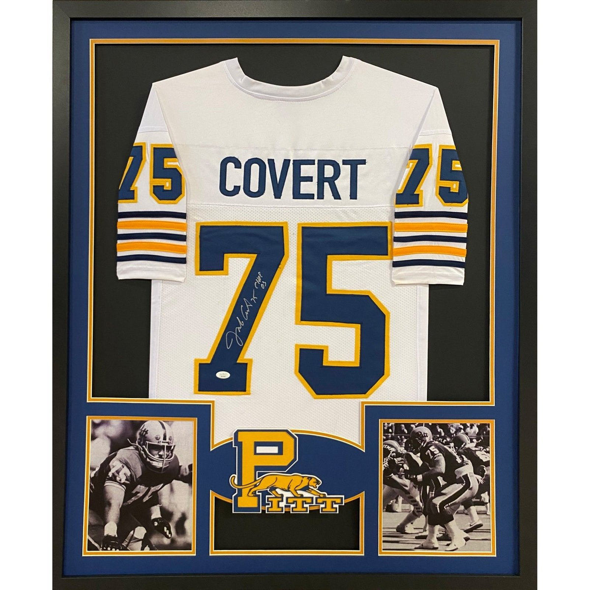 Jimbo Covert Framed Jersey JSA Autographed Signed Pitt Panthers Bears