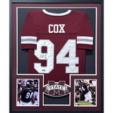 Fletcher Cox Framed Signed Jersey Radtke Autographed Mississippi State
