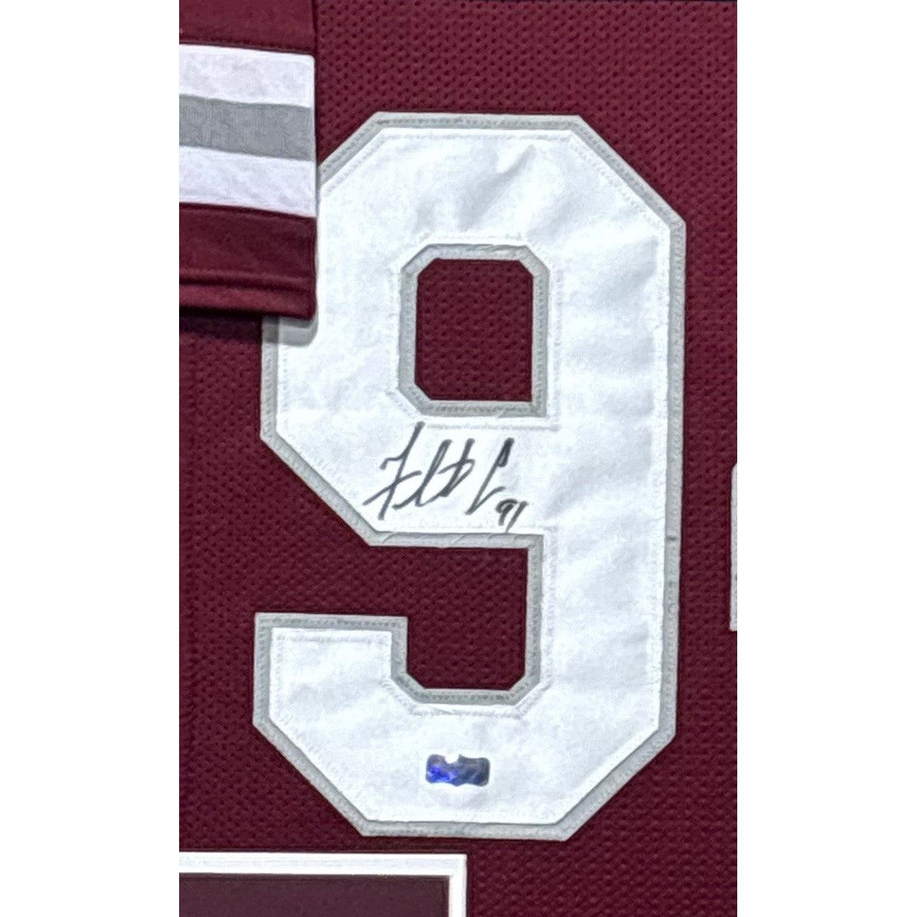 Fletcher Cox Framed Signed Jersey Radtke Autographed Mississippi State