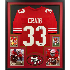 Roger Craig Framed Signed Jersey Beckett Autographed San Francisco 49ers