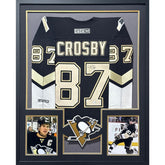Sidney Crosby Framed Signed Jersey JSA Autographed Pittsburgh Penguins GJ