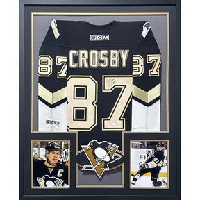 Sidney Crosby Framed Signed Jersey JSA Autographed Pittsburgh Penguins GJ