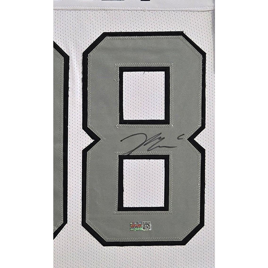 Maxx Crosby Framed Jersey PIA COA Autographed Signed Las Vegas Raiders Silver