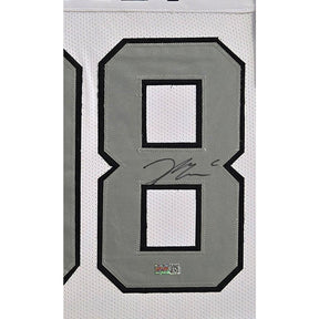Maxx Crosby Framed Jersey PIA COA Autographed Signed Las Vegas Raiders Silver