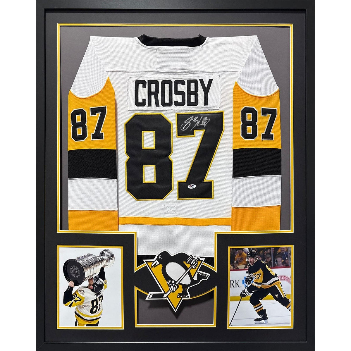 Sidney Crosby Framed Signed Jersey PSA/DNA Autographed Penguins CH