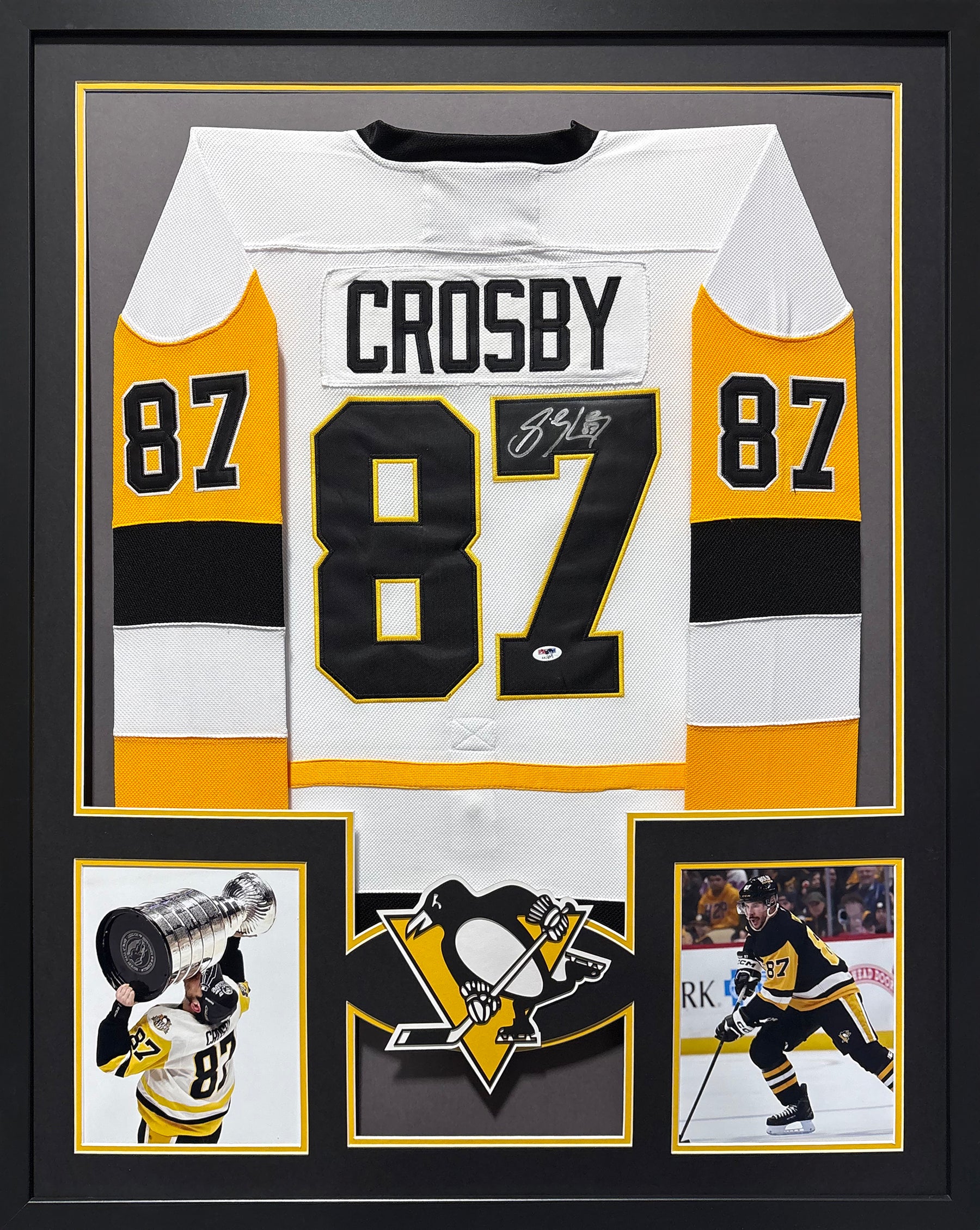 Sidney Crosby Framed Signed Jersey PSA/DNA Autographed Penguins CH