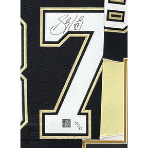 Sidney Crosby Framed Signed Jersey Autographed Penguins Frameworth COA 87