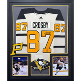 Sidney Crosby Framed Signed Jersey Frameworth Autographed Penguins Fenway
