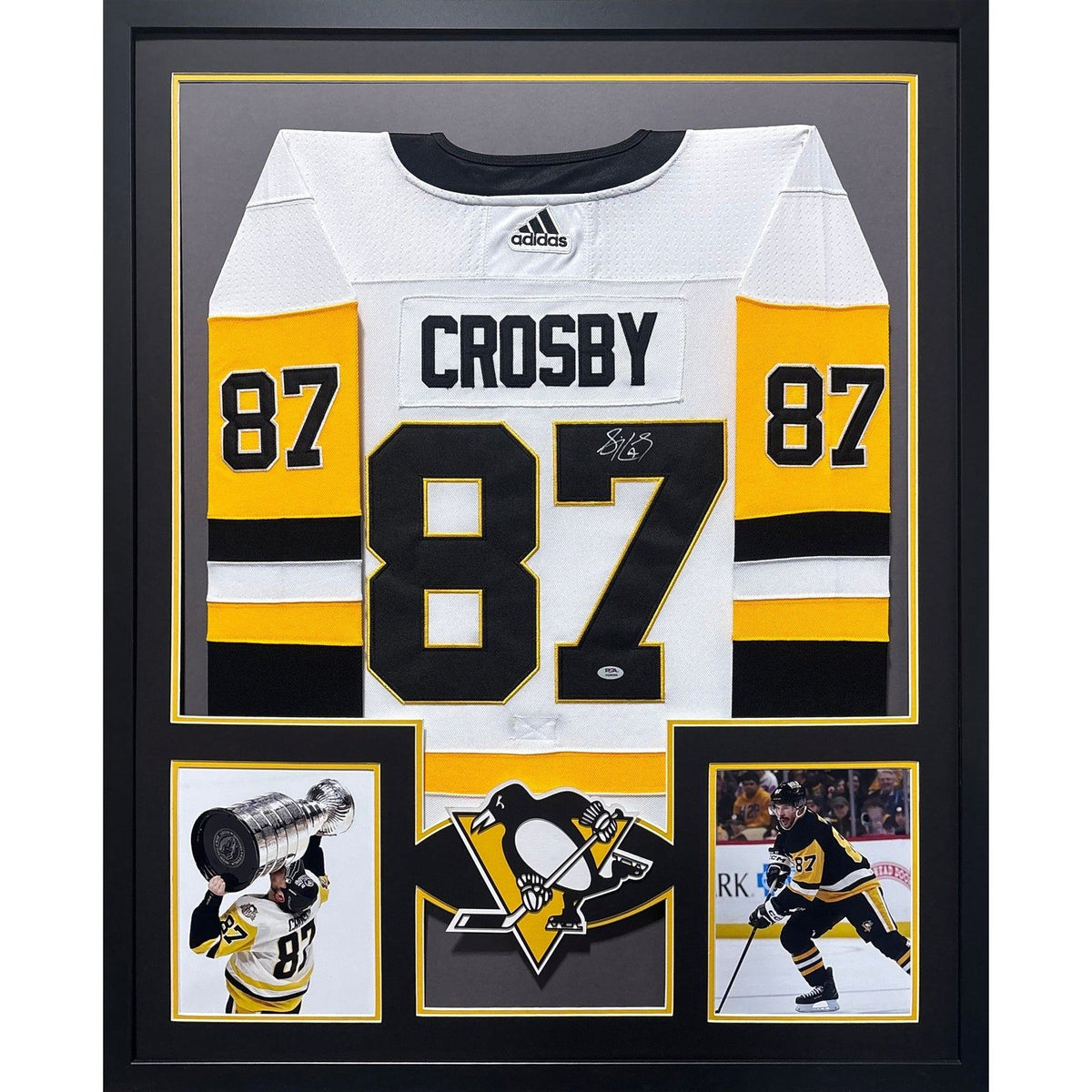 Sidney Crosby Framed Signed Jersey PSA/DNA Autographed Penguins 2P