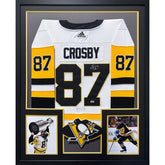 Sidney Crosby Framed Signed Jersey PSA/DNA Autographed Penguins 2P