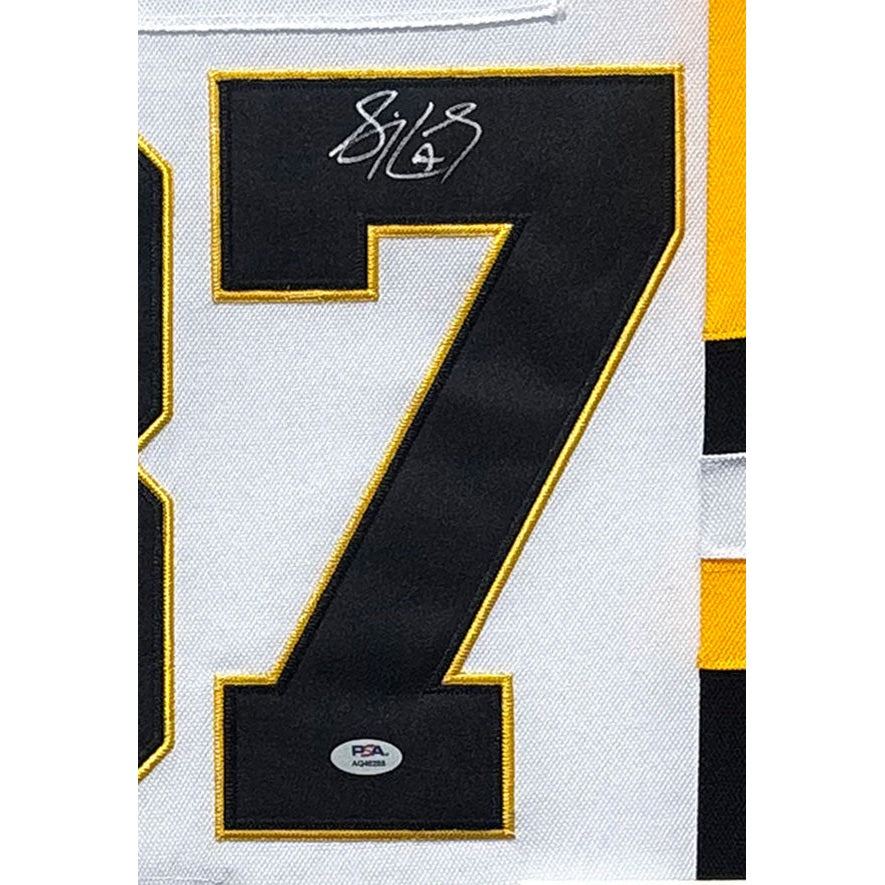 Sidney Crosby Framed Signed Jersey PSA/DNA Autographed Penguins 2P