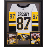 Sidney Crosby Framed Signed Jersey Beckett Autographed Pittsburgh Penguins