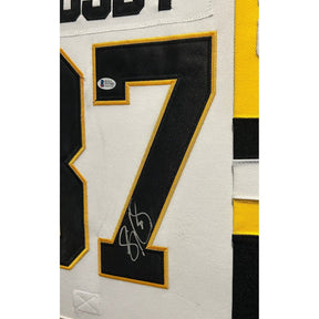 Sidney Crosby Framed Signed Jersey Beckett Autographed Pittsburgh Penguins