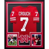 Eric Crouch Framed Signed Nebraska Red Jersey Tristar Autographed Heisman