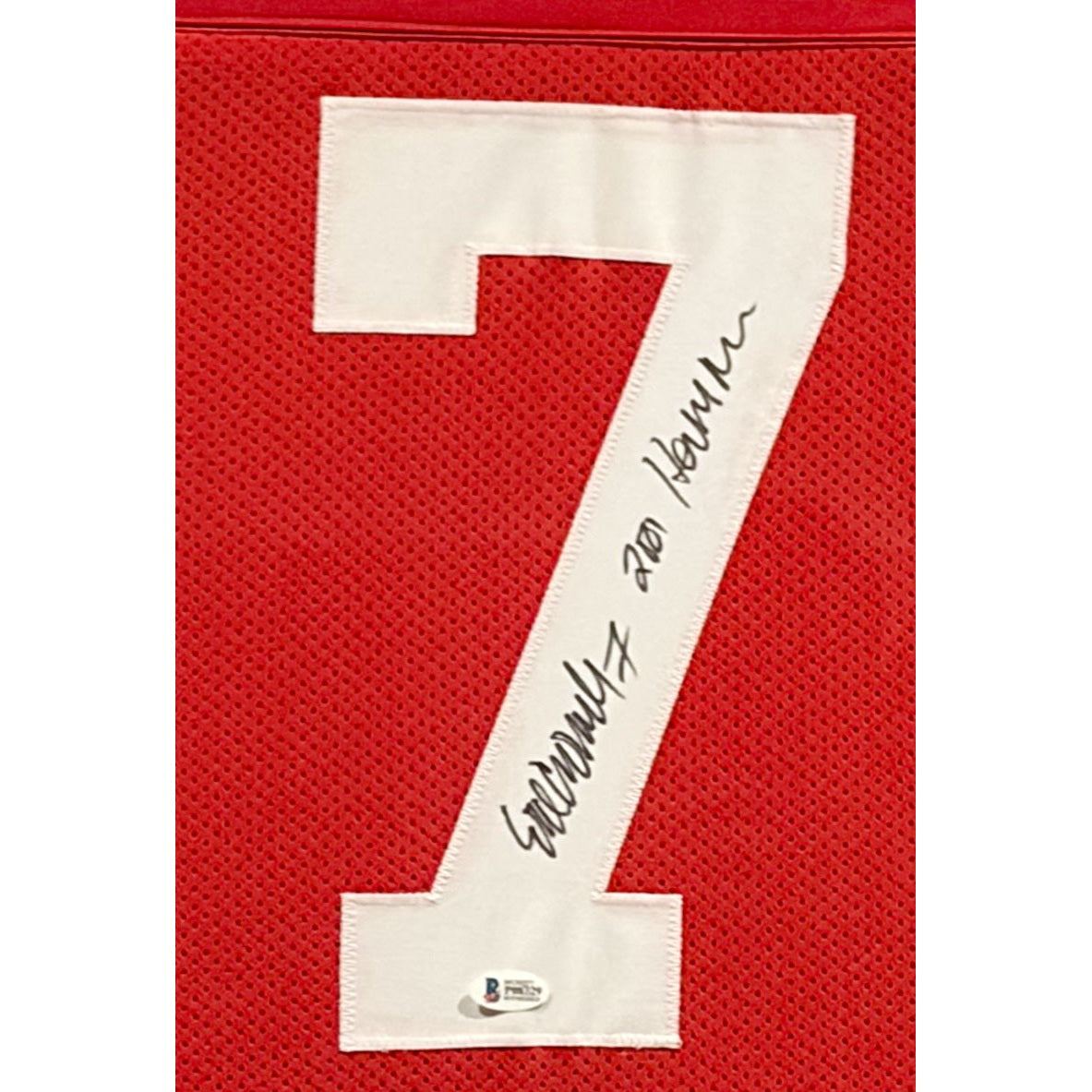 Eric Crouch Framed Signed Nebraska Stat Jersey Tristar Autographed