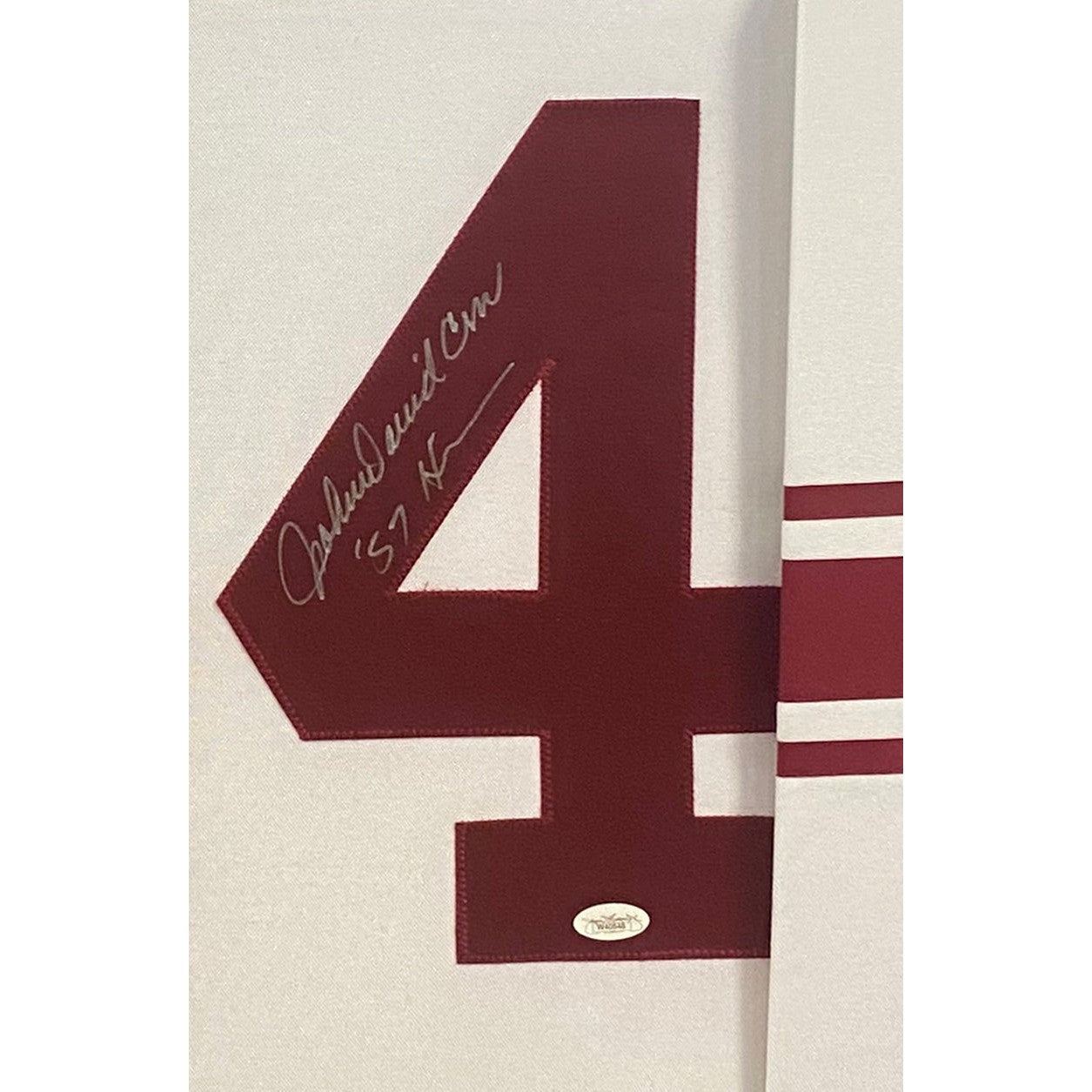 John David Crow Framed Jersey JSA Autographed Signed Texas A&M LS