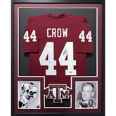 John David Crow Framed Jersey Beckett Autographed Signed Texas A&M 2PH
