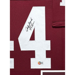 John David Crow Framed Jersey Beckett Autographed Signed Texas A&M 2PH