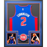 Cade Cunningham Framed Jersey Fanatics Autographed Signed Detroit Pistons