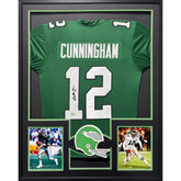 Randall Cunningham Framed Jersey Beckett Autographed Signed Eagles 2P