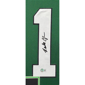 Randall Cunningham Framed Jersey Beckett Autographed Signed Eagles 2P