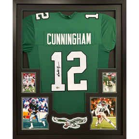 Randall Cunningham Framed Jersey Beckett Autographed Signed Eagles Philadelphia