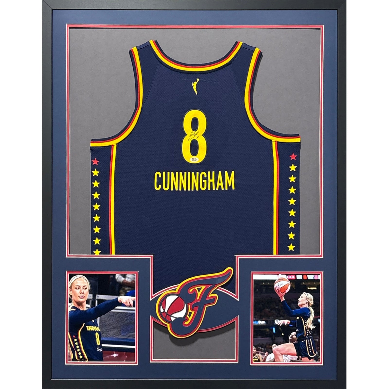 Sophie Cunningham Framed Signed Indiana Fever Jersey PSA/DNA Autographed