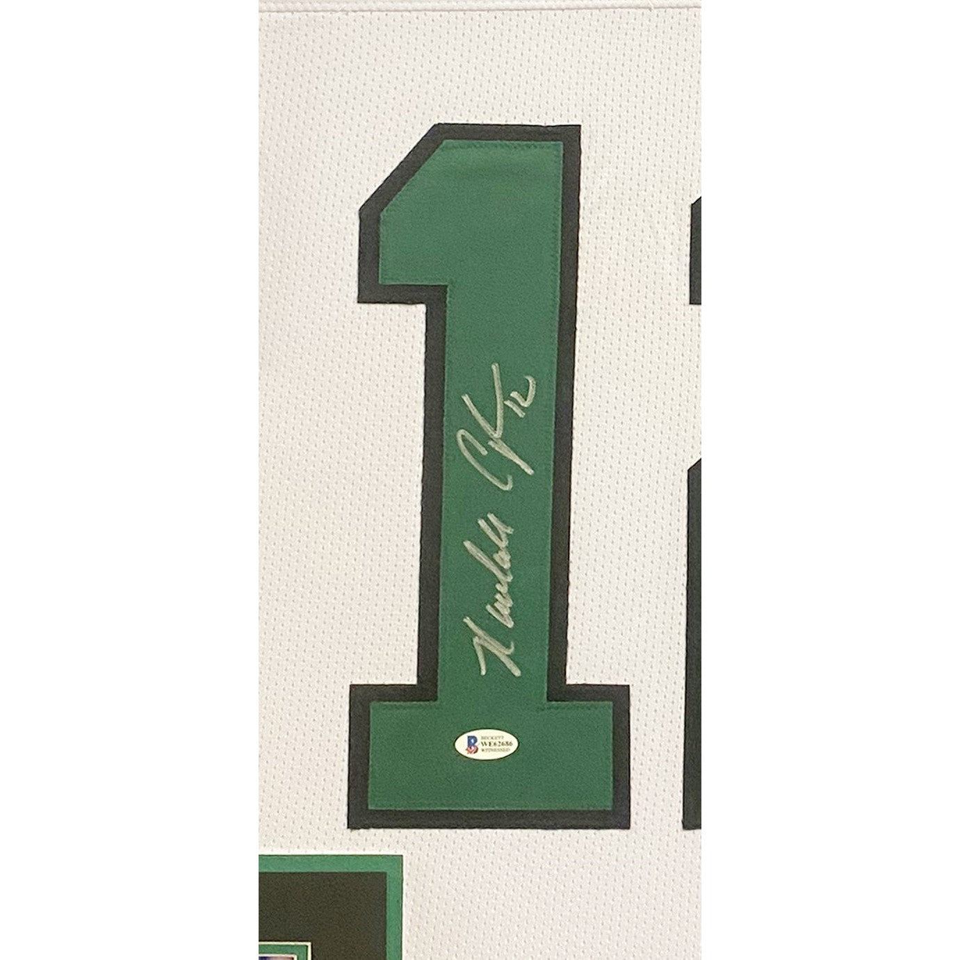 Randall Cunningham Framed White Jersey Beckett Autographed Signed Eagles
