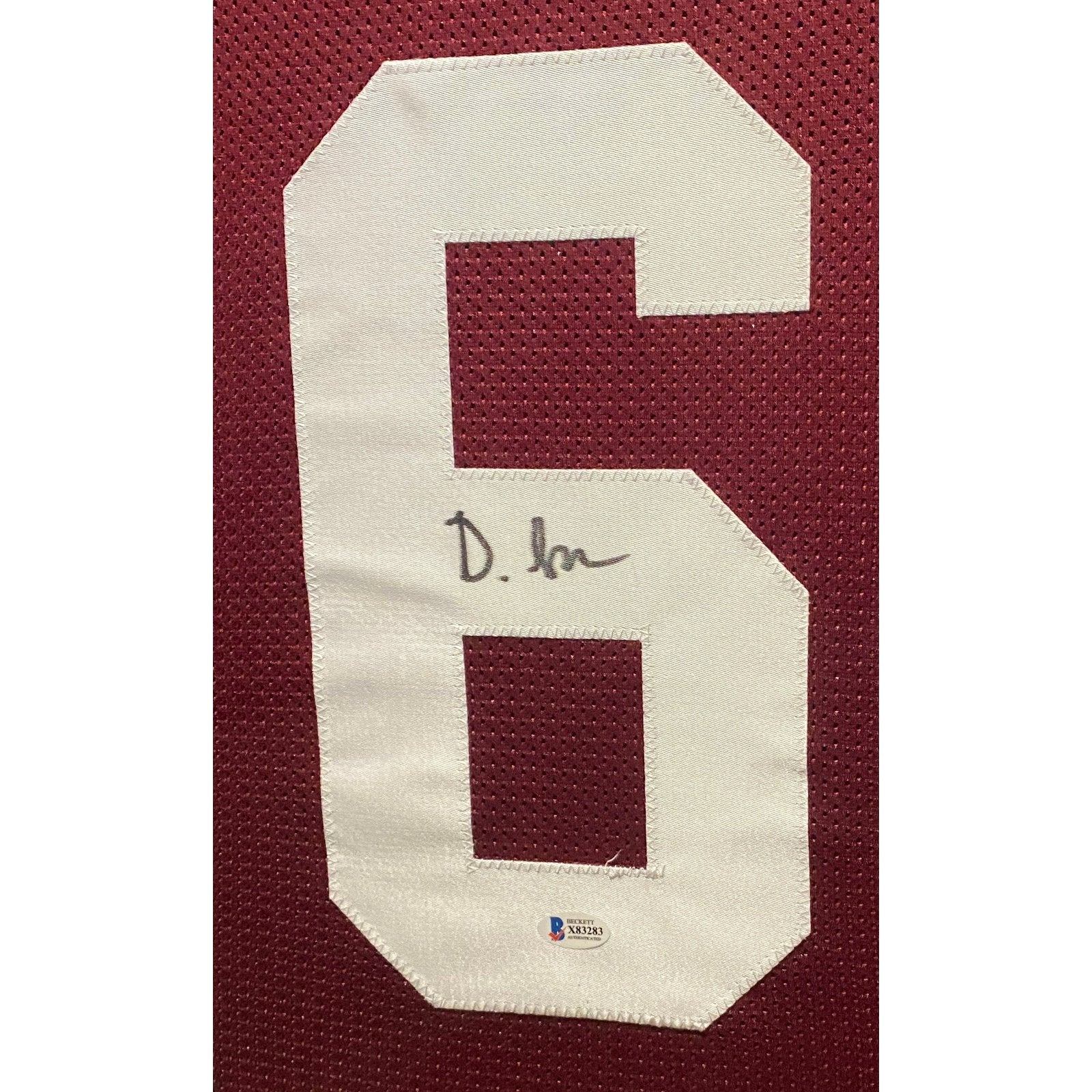 DeVonta Smith Framed Signed Jersey Beckett Autographed Signed Alabama HW