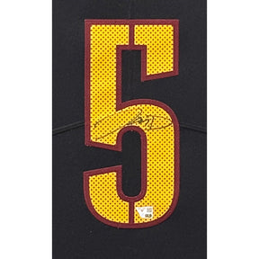 Jayden Daniels Framed Black Jersey Fanatics Autographed Signed Commanders